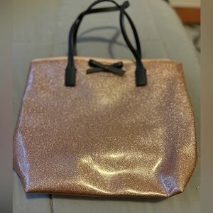 NWOT! Kate Spade NY Mavis Street Jeralyn Rose Gold Glitter Bag. Great condition.